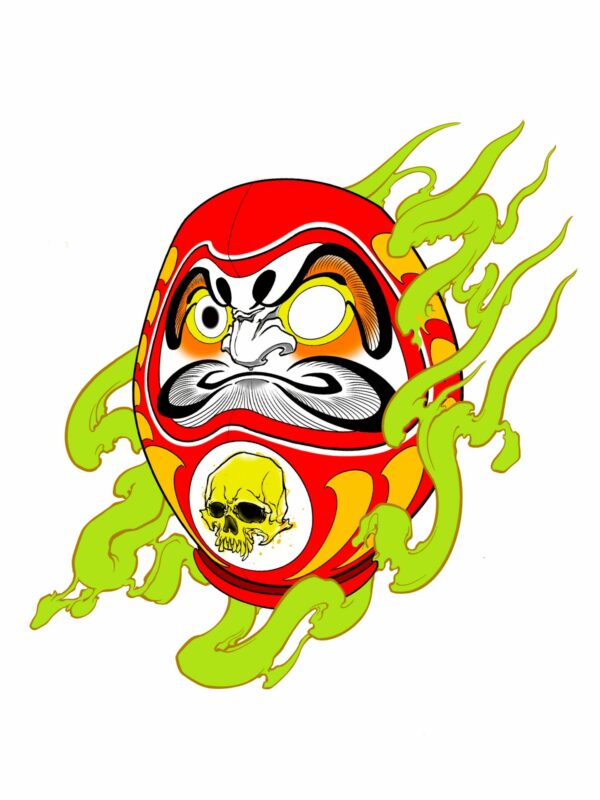 Daruma Shirt - White - Image 3
