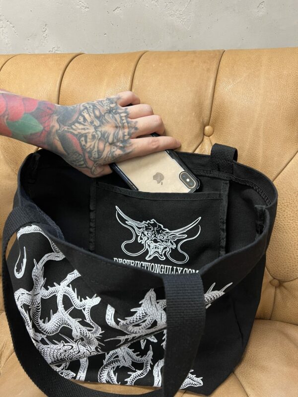Ryun Dragon Tote bag black - Image 3