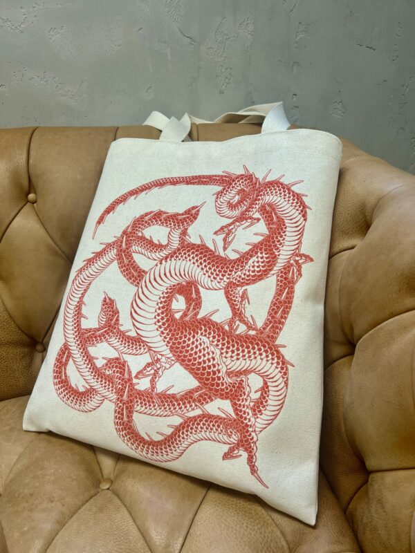 Ryun Dragon Tote in natural